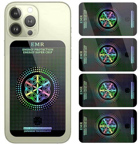 Stickers for Cell Phones/Laptops/Tablets/Devices/Household Equipment - 4.2 x 2.4 x 0.015 inches-Large Area Protection-Applies to Everyone - [Reusable] - (4 Pack) - color: Black 4p