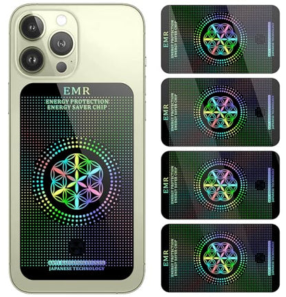 Stickers for Cell Phones/Laptops/Tablets/Devices/Household Equipment - 4.2 x 2.4 x 0.015 inches-Large Area Protection-Applies to Everyone - [Reusable] - (4 Pack) - color: Black 4p