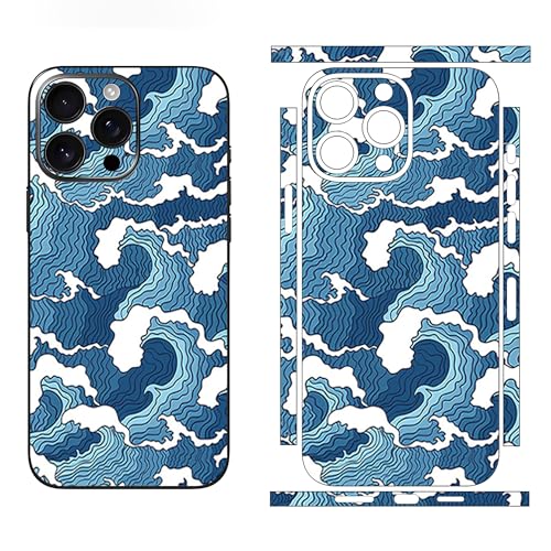 Skin Wrap Compatible with 13/14/15/16/17 Pro Max (Blue, 13 Pro Max) - color: Blue, size: 13 Pro Max
