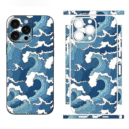 Skin Wrap Compatible with 13/14/15/16/17 Pro Max (Blue, 13 Pro Max) - color: Blue, size: 13 Pro Max