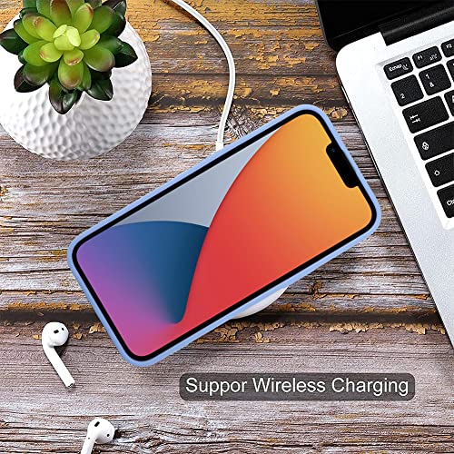 MZELQ Compatible with iPhone 14 Case Card Holder -Purple | Wallet Cover,Camera Protection + Screen Protector Soft Card Slot Phone Case - color: Purple, size: iPhone 14