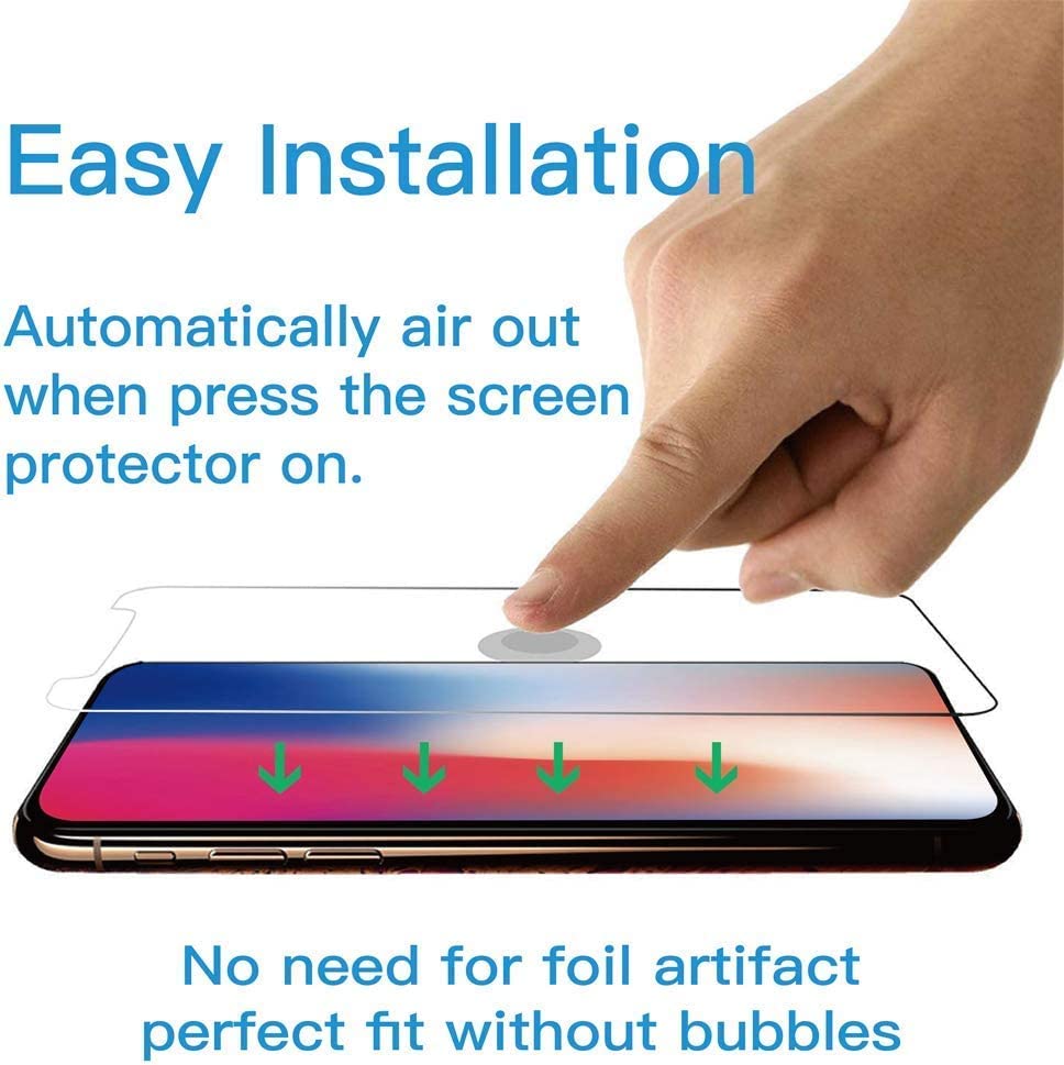 SAMKE [3 Pack] Compatible with Apple iPhone 10/X iPhone XS iPhone 11 Pro Screen Protector [5.8-inch] Tempered Glass,2.5D Edge Advanced HD Clarity Work Most Case (9H Hardness, 6X Stronger, Bubble Free) - size: iPhone X/XS and iPhone 11 Pro (5.8-inch)