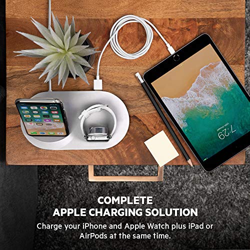 Belkin Boost Up Wireless Charging Dock for iPhone + Apple Watch + USB-A Port (Wireless Charger for iPhone XS, XS Max, XR, X, 8/8 Plus, Apple Watch 4, 3, 2, 1) - White