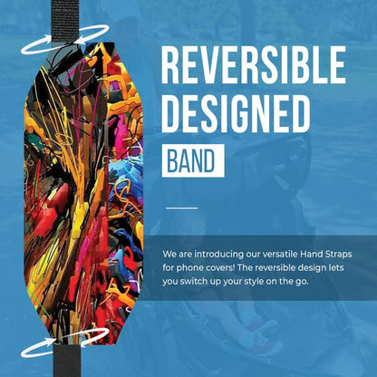 Switchbands Universal Phone Grip Straps|Stretchable Phone Loop Grip Straps |Phone Loop Grip Straps for Back of Phone case|Elastic Phone Loops for Secure handling - Textured Tapestry