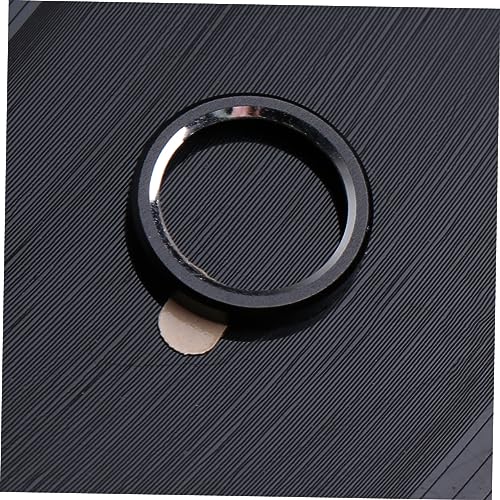 Lurrose 3pcs Metal Phone Lens Protector -scratch Camera Lens Cover for Full Surround Metal Texture Easy Application Black - color: Black