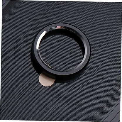 Lurrose 3pcs Metal Phone Lens Protector -scratch Camera Lens Cover for Full Surround Metal Texture Easy Application Black - color: Black
