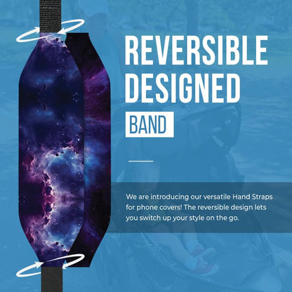 Switchbands Phone Grip Strap - Reversible Finger Holder for Phone Back, Customizable Anti-Slip Design, Wireless Charging Compatible Detachable Holder for iPhone - Starlight Weave - color: Starlight Weave
