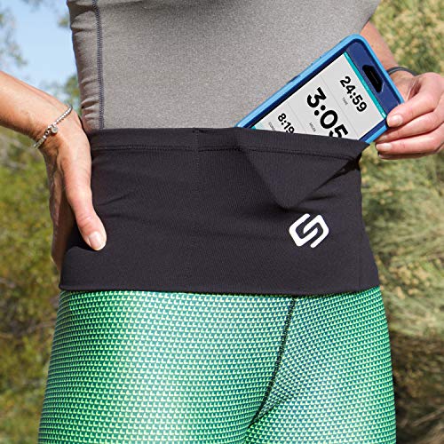 Sporteer VersaMax Running Belt, Anti-Theft Travel Money Band, Black, XS - color: Black, size: X-Small