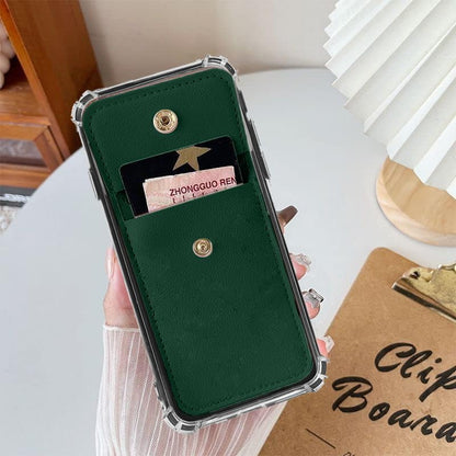 for Hotpepper Tepin Case with Credit Card Holder for Women/Girly, Hot Pepper Wallet Purse Leather PU, Card Slots, Stand, Detachable Lanyard Strap Crossbody Magnetic Buttons Cover (Green) - color: Green