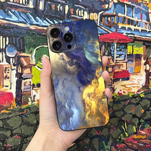 Skin Wrap Compatible with 13/14/15/16/17 Pro Max (Gold, 16 Pro Max) - color: Gold, size: 16 Pro Max