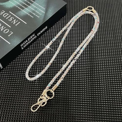 2Pcs Phone Crossbody Lanyard and Wrist Strap, Universal Cell Phone Lanyard Strap with 2Tether Tab - color: O