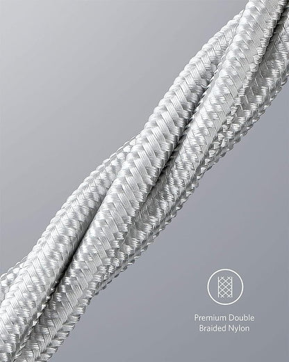 Anker USB C to USB C Cable, 100W Fast Charging Cable(2-Pack, 10 ft, Silver) - color: Silver, size: 10ft