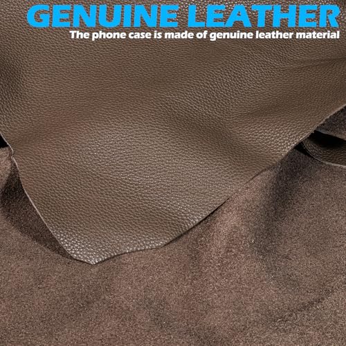 Genuine Leather Wallet Case for iPhone 16 Pro 6.3", Gray Brown | 2-in-1 Magnetic Detachable, Shockproof, Flip Folio with Card Slot, RFID Blocking - color: Gray Brown, size: 16 Pro 6.3‘’
