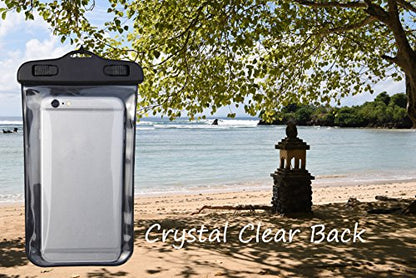 Freegrace Waterproof Pouches with Waist Strap / Pouch Case Bundle Set- Keep Your Phone & Valuables Dry and Safe - Waterproof Dry Bags for Boating Swimming Snorkeling Kayaking Beach Water Parks Pool - color: Phone Case (2 Pack)