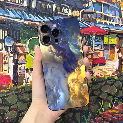 Skin Wrap Compatible with 13/14/15/16/17 Pro Max (Gold, 15 Pro Max) - color: Gold, size: 15 Pro Max