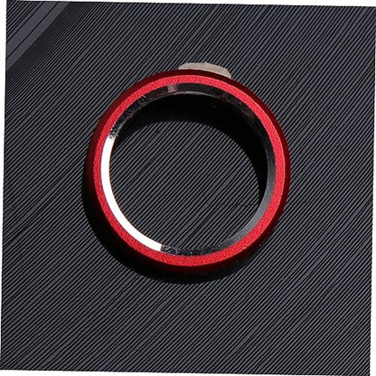 3pcs Metal Camera Lens Protector for Scratch Easy Application Compatible Coverage Lens Guard Circle - color: Red