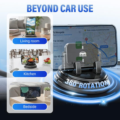 YAUNJI Car Phone Holder 360 Degree Rotation, 2026 New Adjustable Dashboard Phone Holder for Car, Portable Universal Car Phone Mount Suitable for Car Navigation in Car Dashboard (1) - color: 1