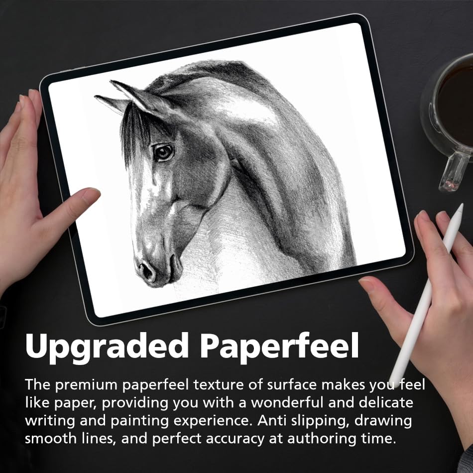 [2 Pack] Paperfeel Screen Protector For Samsung Galaxy Tab S6 Lite 10.4 Inch (2024/2022/2020), Anti-Glare Matte PET Film for Drawing and Writing Like on Paper, High Touch Sensitivity, Easy Installation - size: Galaxy Tab S6 Lite 10.4" (2024/2022/2020)