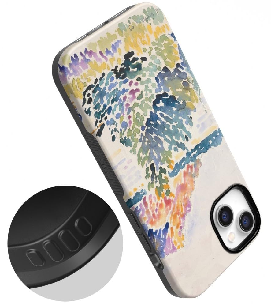 Casely iPhone 15 Plus Case | Calm Waters | The Met Museum | Bold Protective Design | Compatible with MagSafe - color: Calm Waters | The Met Museum