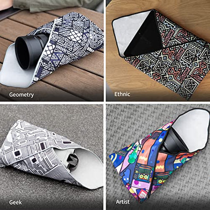 PGYTECH Camera Wrap Cloth, Lens Protective wrap Magic Self-Adhesive - color: Doodle, size: 17.7 x 17.7 inch