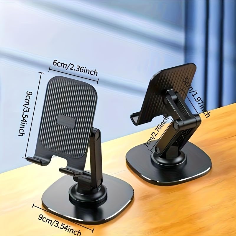 2 Pack Adjustable Phone Stand, Black + White