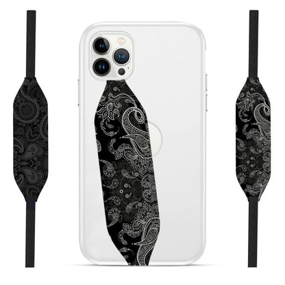 Switchbands Universal Phone Grip Strap | Phone Loop for iPhone & Android | Reversible Phone Straps As Cell Phone Finger Holder | Elastic phone Grip - Wireless Charging Compatible - Edo Essence