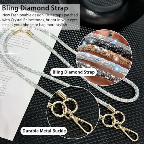 2Pcs Phone Crossbody Lanyard and Wrist Strap, Universal Cell Phone Lanyard Strap with 2Tether Tab - color: J
