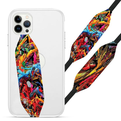Switchbands Universal Phone Grip Straps|Stretchable Phone Loop Grip Straps |Phone Loop Grip Straps for Back of Phone case|Elastic Phone Loops for Secure handling - Textured Tapestry