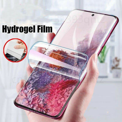 3-Pack Full Coverage Hydrogel Screen Protector for Samsung Galaxy S21 Ultra - size: For S21 Ultra