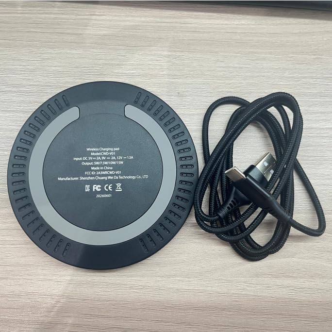 15W Wireless Google Charger Fast Charging Pad for Pixel 11 10 Pro XL Fold - color: Black