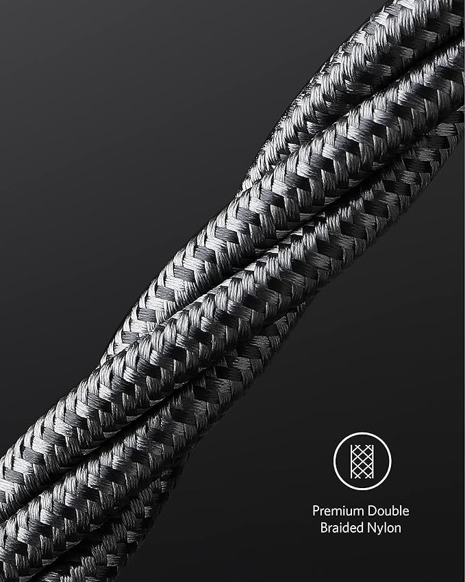 Anker USB C to USB C Cable, 60W Fast Charging Cable (2-Pack, 1 ft, Black) - color: Black, size: 1FT*2