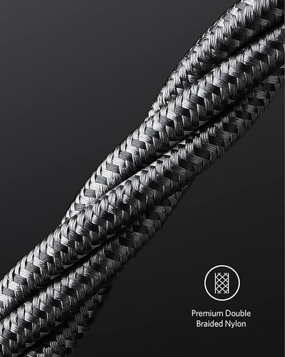Anker USB C to USB C Cable, 60W Fast Charging Cable (2-Pack, 1 ft, Black) - color: Black, size: 1FT*2