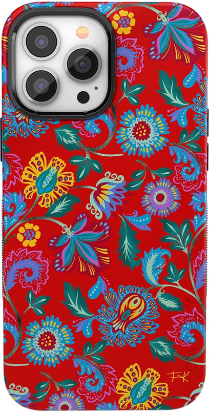 Casely iPhone 14 Pro Max Case | Painted Flowers | Frida Kahlo Floral | Bold Protective Design | Compatible with MagSafe - color: 16 Frida Kahlo | Painted Flowers | Floral