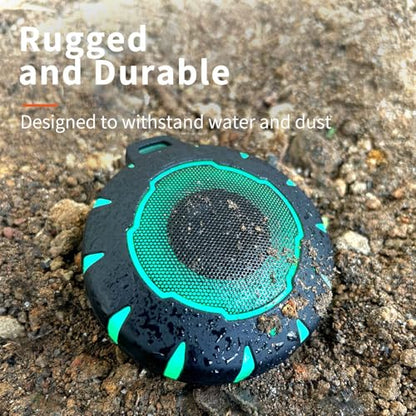 HEYSONG Waterproof Shower Bluetooth Speaker, Durable & Portable with Clear Sound, Ideal for Shower, Pool, Beach & Kayaking – Great Gift for All Ages - color: Black