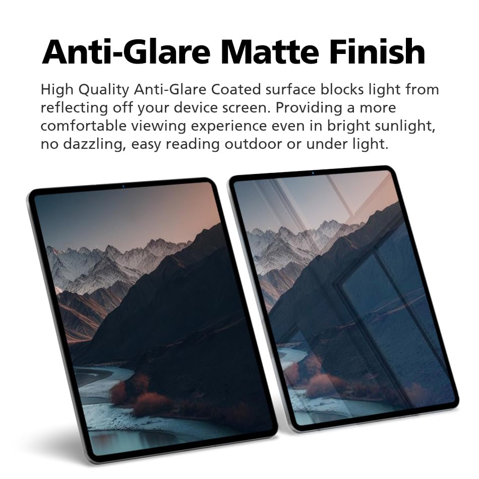 [2 Pack] Paperfeel Screen Protector For Samsung Galaxy Tab S7 FE / Tab S9 FE Plus 12.4 Inch, Anti-Glare Matte PET Film for Drawing and Writing Like on Paper, High Touch Sensitivity, Easy - size: Galaxy Tab S7 FE 12.4" (also for S9 FE Plus)