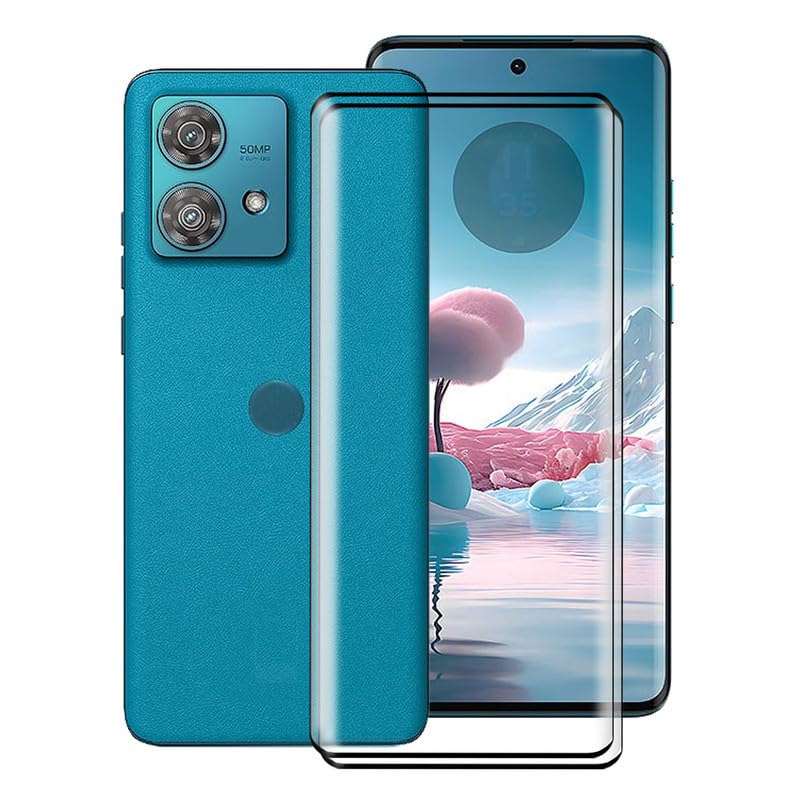 For Motorola Edge 40 Neo Screen Protector Tempered Galss, [2 Pack] High Clear [9H Hardness] [Bubble Free] Screen Tempered Glass Protective Film for Motorola Edge 40 Neo 6.55 Inch.