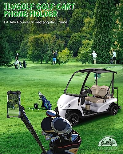 Universal Golf Cart Phone Holder, Phone Mount for Bike, Bicycle, Push Cart, Boat, Car, Stroller, Motorcycle, Fits Most Mobile Smartphones, Adjustable Handlebar Cell Phone Holder Shockproof - color: Green