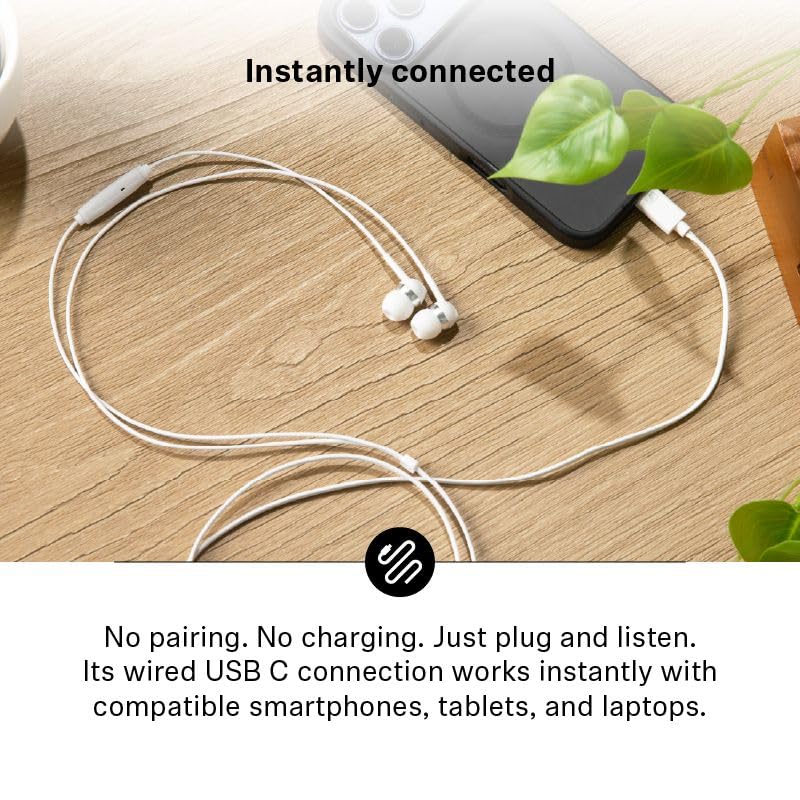 Sennheiser CX 80U in-Ear Headphones, USB C Connection, White - color: White