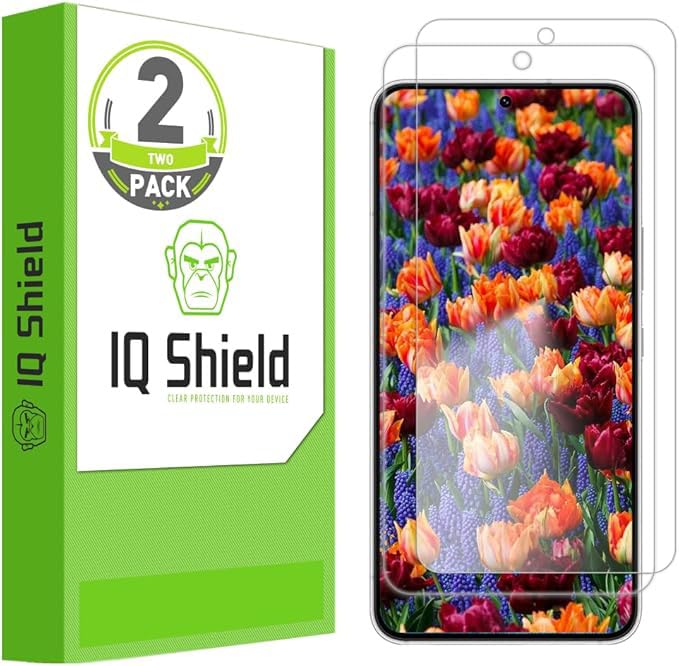 IQShield 2 Pack Screen Protector for Samsung Galaxy S22 5G 6.1 Inch, Easy Install, Anti-Scratch, Anti-Bubble, Clear TPU Film - size: 6.1-INCH