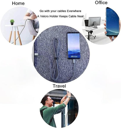USB C Cable 6.6FT 2Pack, Extra Long USB-A to USB-C Cable Grey - color: Grey, size: 6.6FT