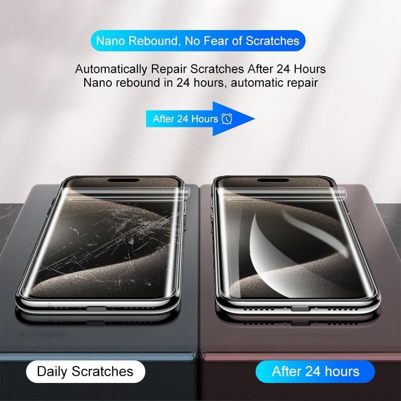 [2 Pack Hydrogel Screen Protector for iPhone 17 Pro Max 5G