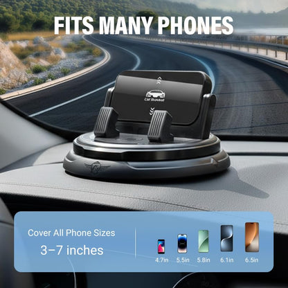 YAUNJI Car Phone Holder 360 Degree Rotation, 2026 New Adjustable Dashboard Phone Holder for Car, Portable Universal Car Phone Mount Suitable for Car Navigation in Car Dashboard (1) - color: 1