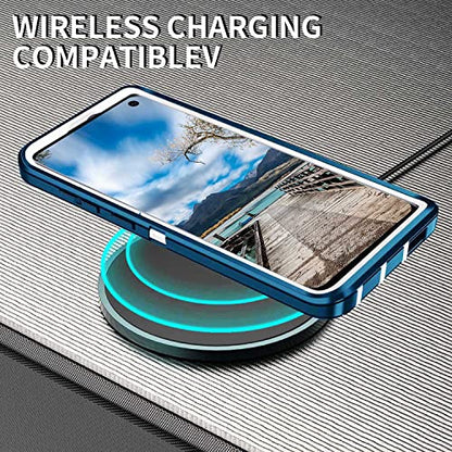 for Galaxy S10 Case,[Without Screen Protector] Heavy Duty Shockproof Dust/Drop Poof 3 Layers Full Bady Protection Rugged Case for Galaxy S10,Turquoise/White - color: Turquoise/White