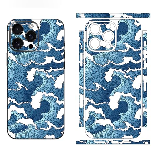 Skin Wrap Compatible with 13/14/15/16/17 Pro Max (Blue, 16 Pro Max) - color: Blue, size: 16 Pro Max