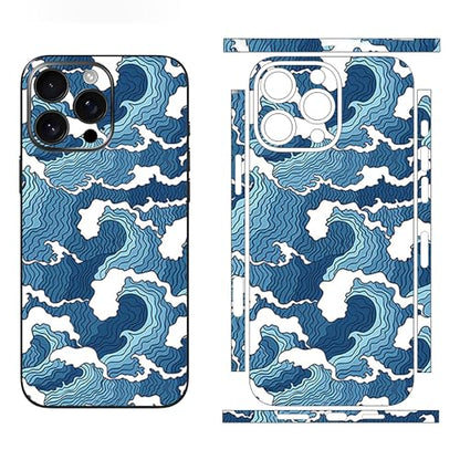 Skin Wrap Compatible with 13/14/15/16/17 Pro Max (Blue, 16 Pro Max) - color: Blue, size: 16 Pro Max
