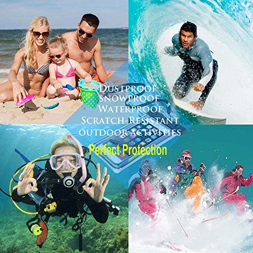 Waterproof Phone Case, 2 Pack IPX8 Waterproof Phone Pouch Holder Protector for iPhone 15 14 13 12 11 Pro Max XR XS SE, for Galaxy S24 23 21/Note/A,7”