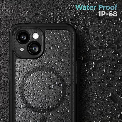 Encased Titan Designed for iPhone 15 Waterproof Case with Belt Clip (Compatible with MagSafe) Full Body Protective Phone Case with Holster (iPhone 15) - size: iPhone 15
