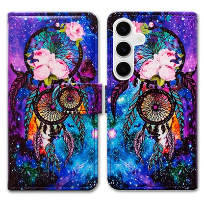 Bcov Case for Galaxy S26,Dream Catcher Galaxy Sky Leather Flip Phone Case Wallet Cover with Card Slot Holder Kickstand Case for Samsung Galaxy S26 - color: Dream Catcher Galaxy Sky Style