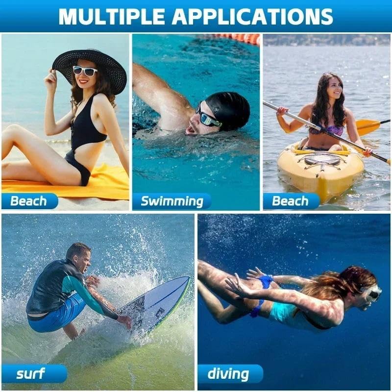 Floating Waterproof Phone Pouch, Touch-Sensitive Dry Bag with Lanyard for Swimming, Diving, Rafting & Beach Trips (Black) - color: Black