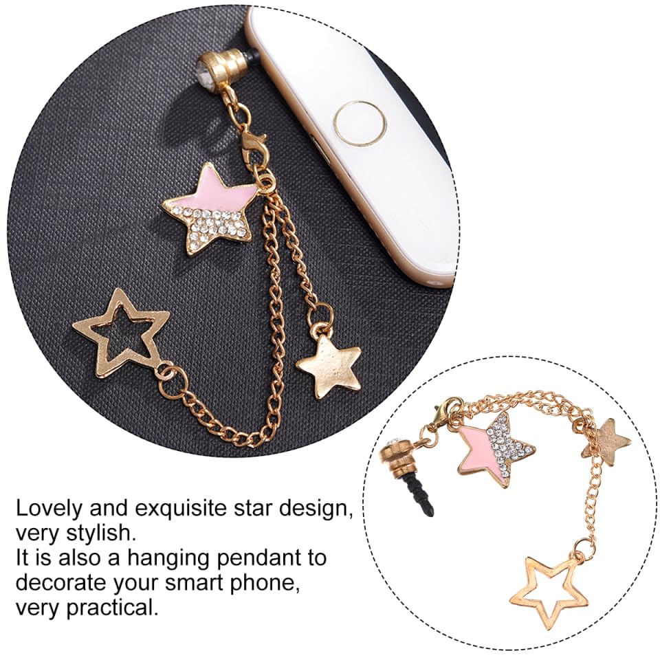 Hemobllo 3 Pcs Alloy Phone Plug Pendant